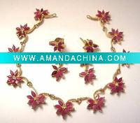 Wholesale Bollywood wedding Victorian Necklace set