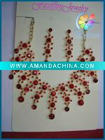 Wholesale 2011 newest necklace sets jewelry diamond wedding set