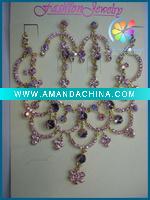 Wholesale 2011 newest necklace sets jewelry diamond wedding set