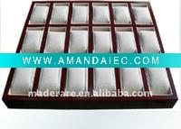 Wholesale 18 slots Wood fiber watch display stand