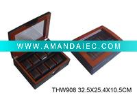 Wholesale Clear Window Wooden Watch box--THW908