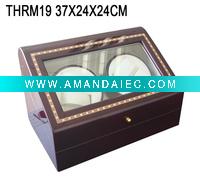 Wholesale double watch winders with glossy lacquered