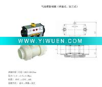 Wholesale Pneumatic plastic ball valve(socket welded,flanged)