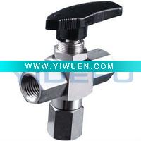 Wholesale 316L stainless steel 3-way port high pressure female ball valve