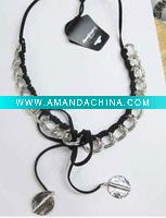 Wholesale cheap popular designed crystal rhinestone long golden alloy necklaces jewellery