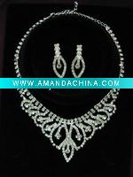 Wholesale Necklace set,pearl necklace set,rhinestone necklace set