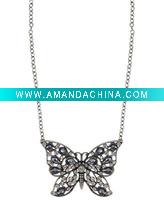 Wholesale Necklace, Oversized Butterfly Pendant Necklace