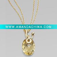 Wholesale Fashion style 925 sterling silver necklace with CZ