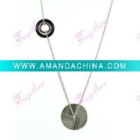 Wholesale Fashion jewelry 925 sterling silver necklace with onyx