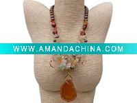 Wholesale AAA colourful punch pearl necklace SM6-040