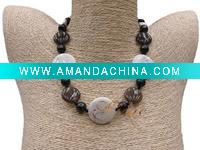 Wholesale AAA colourful punch pearl necklace SM6-042