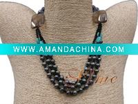 Wholesale AAA colourful punch pearl necklace SM6-001
