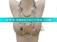 Wholesale AAA colourful punch pearl necklace SM6-013