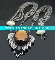 Wholesale Wholesale Fashion Glass necklace-- N02875-1