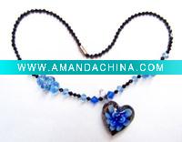 Wholesale elegant glass necklace