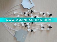 Wholesale 2asst black with white enamel necklace