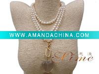 Wholesale A white thread pearl necklace SM6-154