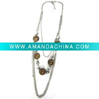 Wholesale white stone necklace set