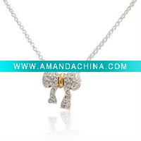 Wholesale Bowknot Summer Pendant Necklace