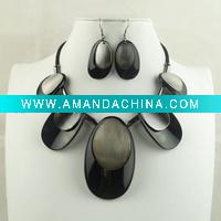 Wholesale Summer vogue fashion newest turquoise alloy chain ladies costume jewellery necklace