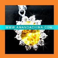 Wholesale Free Sample Design Fashion Alloy Necklace Earring Sets Fine Custome Jewellery Pendant K395