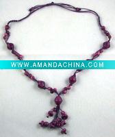 Wholesale Tagua Necklace Red