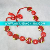 Red Acrylic Necklaces