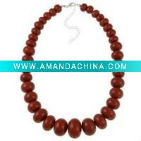 Wholesale Sterling Silver Graduating Red Jasper Necklace