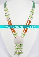 Gem Stone/ Red Agate Necklace