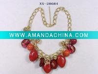 2011 popular red beads necklace