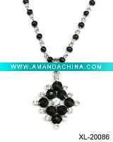 Wholesale new design black necklaces number pendants