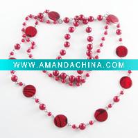 Wholesale 120cm red mother pearl shell necklace jewelry