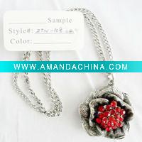 Wholesale red diamonds pendant necklace jewelry