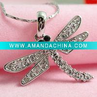 Wholesale wholesale 18KGP CZ fashion necklace N017