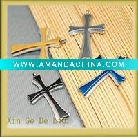 Wholesale gold/black Cross necklace \cross Pendants