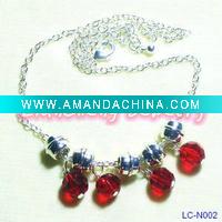 fashion art craft acrylic bell pendant necklace