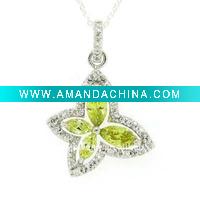 Wholesale micro pave setting cz necklace,special cz stone,black gold plating,925 sterling silver jewelry,top manufacturing,wholesale price