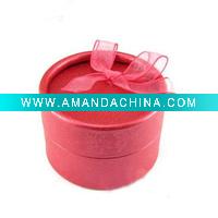 Wholesale red round necklace jewelry boxes