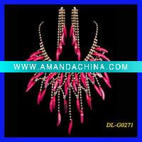 Wholesale red parts,India style necklace set