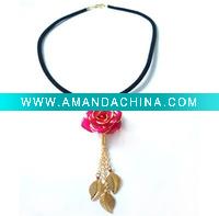 Wholesale Love Necklace, Red Rose Necklace, Heart Necklace