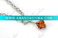 Wholesale Fashion design 925 sterling pure silver necklace