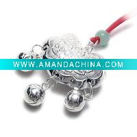 Wholesale hot selling cxwind brand plated jingle jade alloy necklace