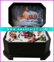 Wholesale Rotatable Dancing Music Box For Chirstmas