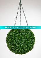 Wholesale 38cm Plastic Artificial Buxus Hanging Grass Ball
