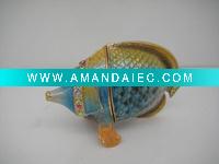 Wholesale Sea tropical butterfly fish metal souvenir gifts