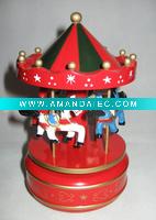 Wholesale Christmas carousel musical box