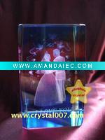 Wholesale romantic crystal wedding gifts with 3d laser