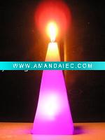 Wholesale art craft holiday led candle decoration