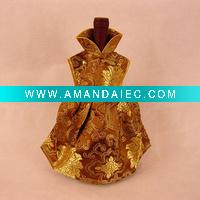 Wholesale holiday promotion gift silk wine cover