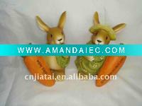 Wholesale 2asst Easter decorative rabbits